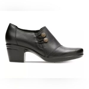CLARKS EMSLIE WARREN Black Leather Women's Shoes 9 NEW IN BOX